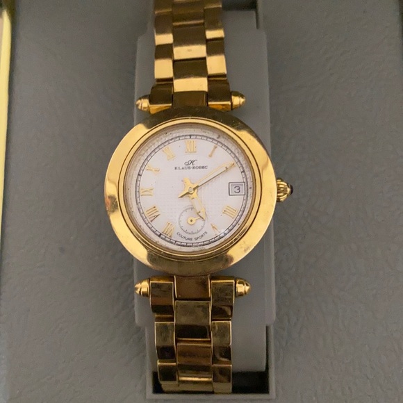 Klaus Kobec stainless Gold Ladies Watch - Picture 2 of 4